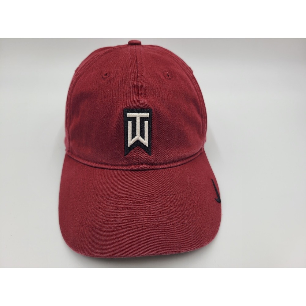 Tiger Woods Nike Golf Flex Fitted (Seems M-L) Hat Cap Baseball Dad Men Women Red